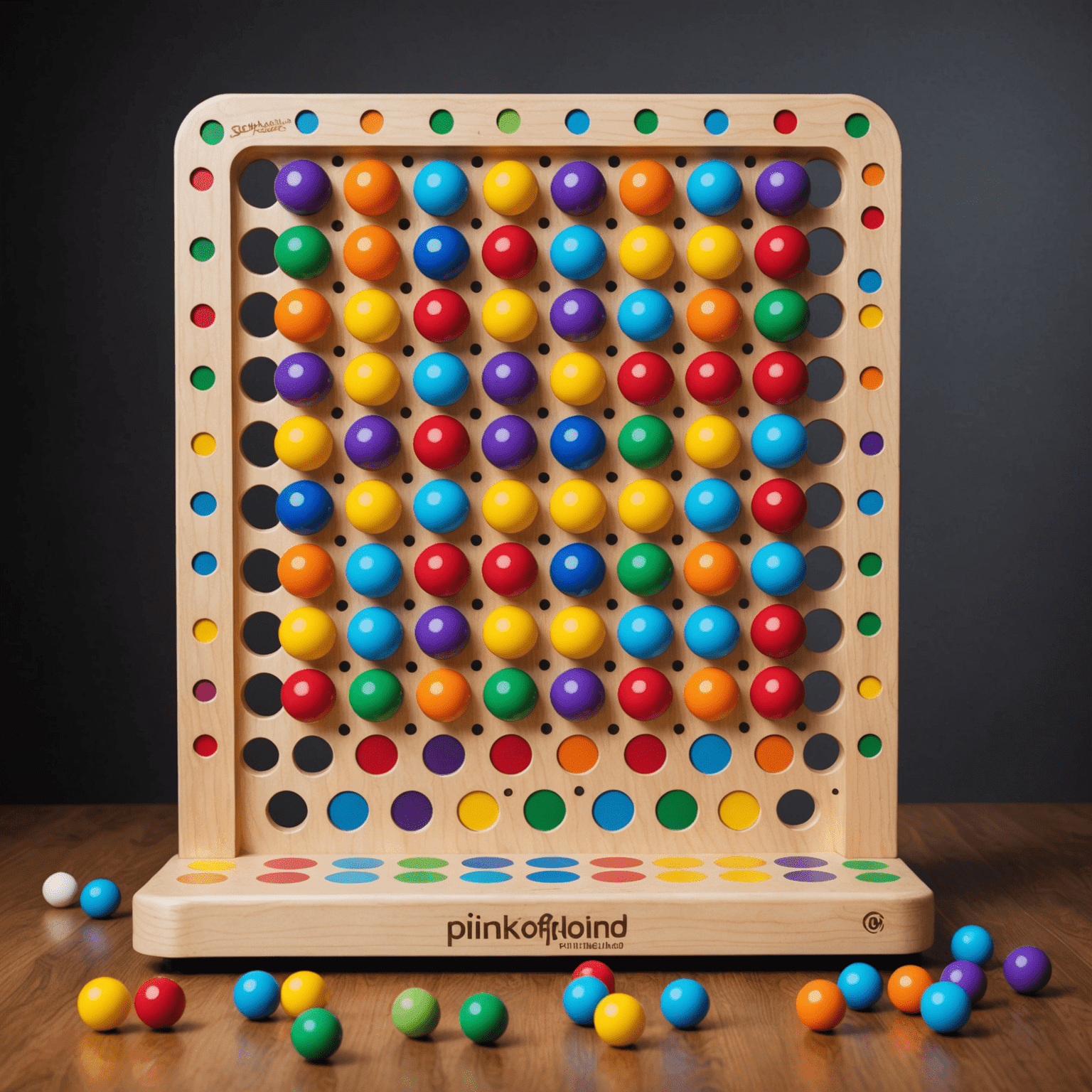PlinkoFunLand logo featuring a colorful Plinko board with bouncing balls